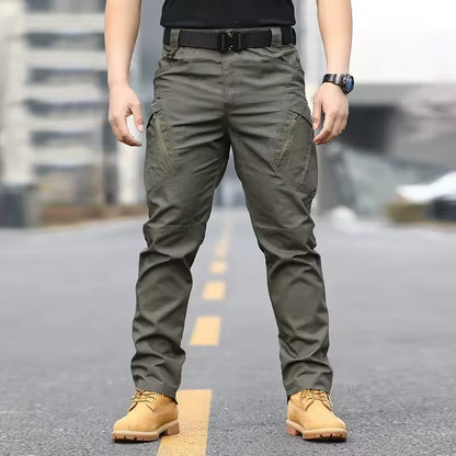 New Tactical 2-piece Set Pants Mens Outdoor Work Cargo Trousers Spring Summer Multi-pocket Waterproof Pant Training Hik Overalls