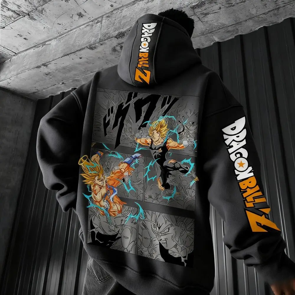 Dragon Ball Comics Co Branded Printed Hoodie 2025 Men's and Women's Autumn_Winter New Loose Casual Japanese Harajuku Sweater Top