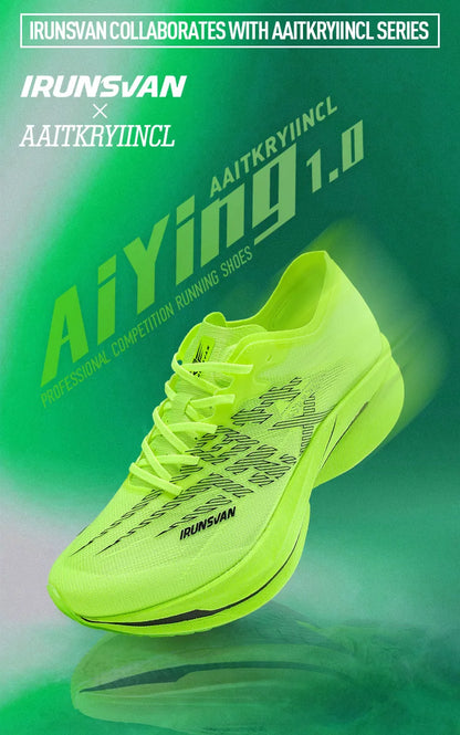 Carbon Plate Sports Shoes Marathon Professional Running Shoes Shock Absorbent Breathable Jogging Shoes Unisex 095