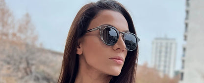 Vintage Round Polarized Sunglasses for Men Women UV400 Protection Sun Glasses