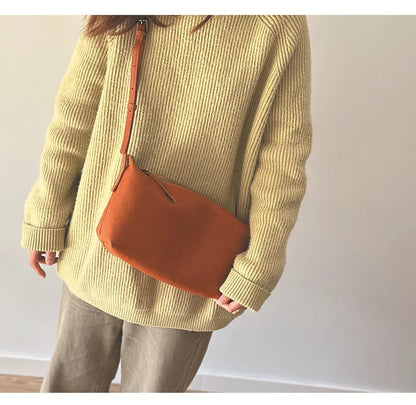 2026 New Genuine Leather Versatile Women's Small Bag Soft Cowhide Lightweight Shoulder Crossbody Bags
