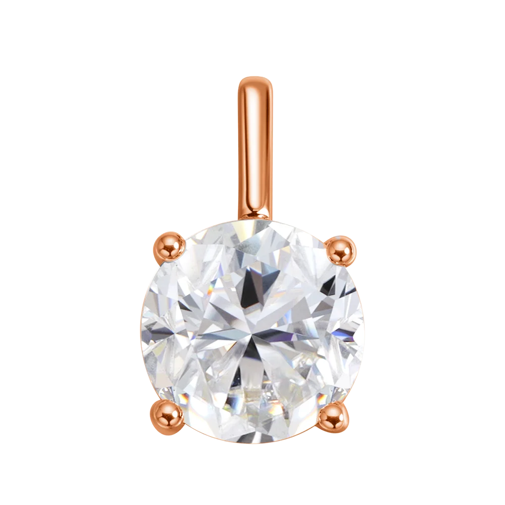 Round Brilliant Cut 2/3/4ct Solitaire Moissanite Pendant Necklaces Women s925 1.5mm Solid Choker Big Diamond Neck Chain