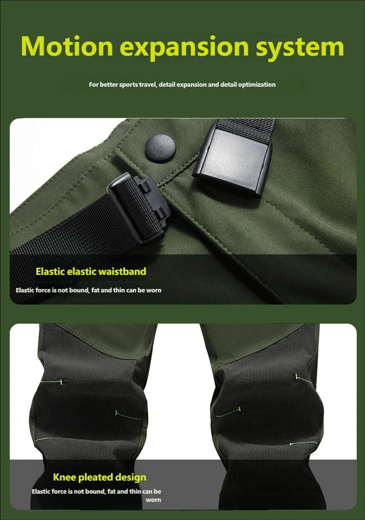 Free Belt Outdoor Cargo Pants Men Hiking Camping Quick Dry Pant Waterproof Elastic Spring Summer Climbing Trekking Trousers