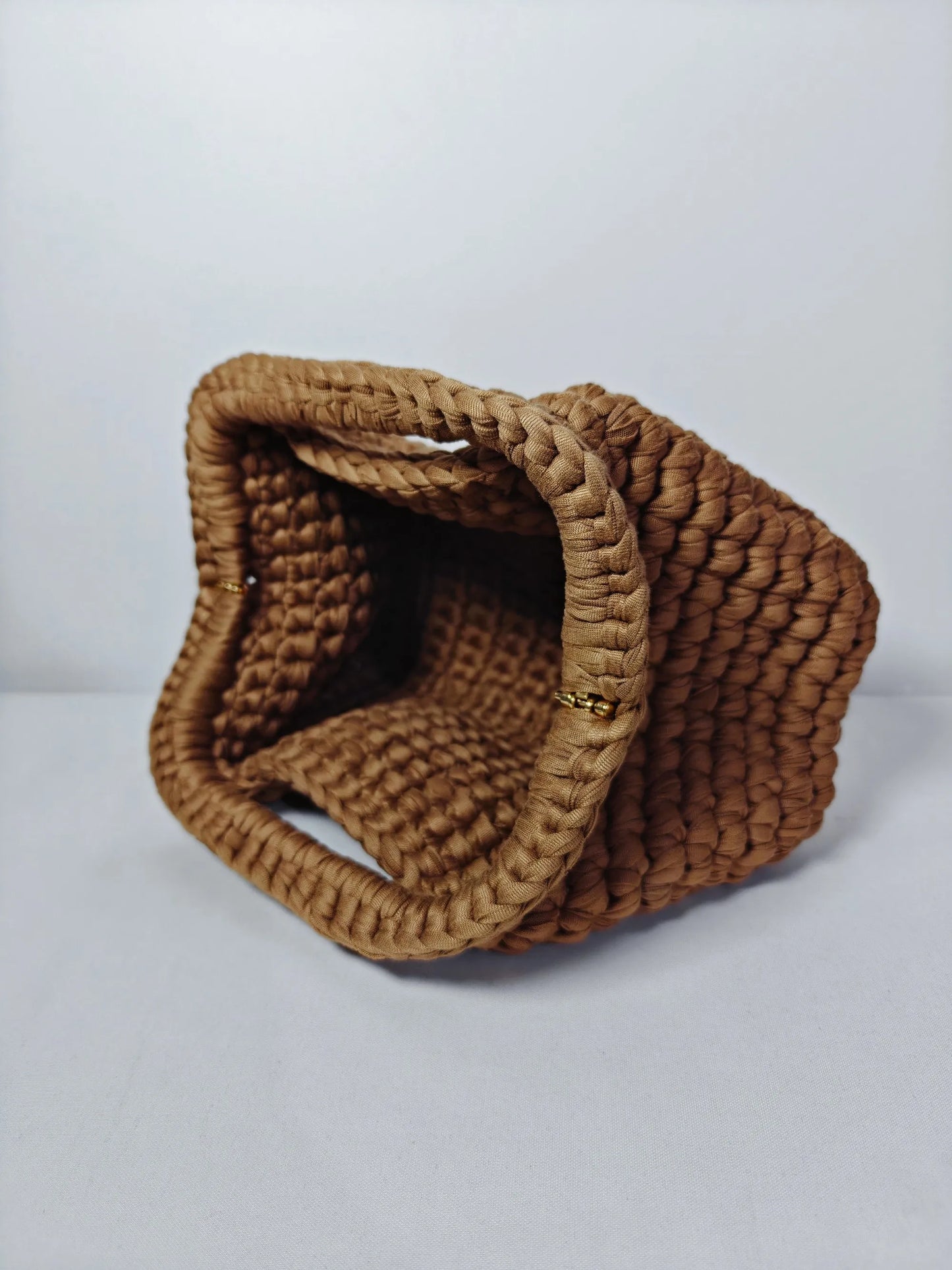 Yingzi Small Crochet Cluth Bag with Handle Handmade Evening Bag Makeup Bag