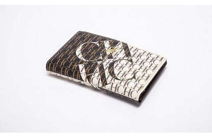 Women's Wallet CHCH Fashion Letter Cartoon Pattern Classic Retro Long Storage Wallet PVC Material Bag