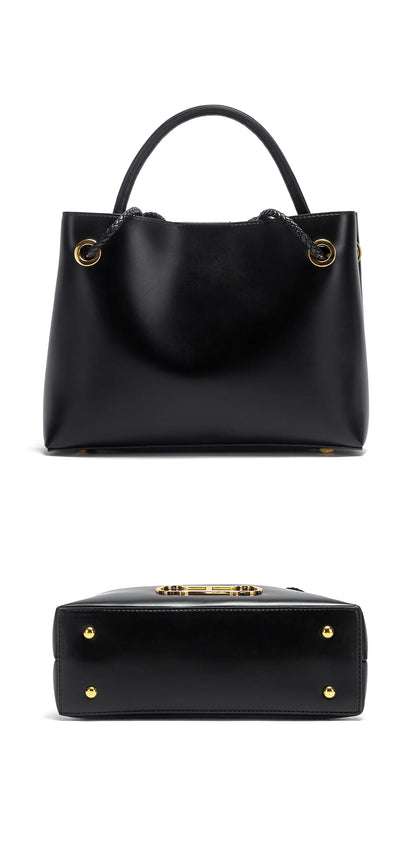 Fashion Classic Business Commuter Large Capacity Solid Color Women's New 2025 Shoulder Bag Luxury Design Women's Handbag