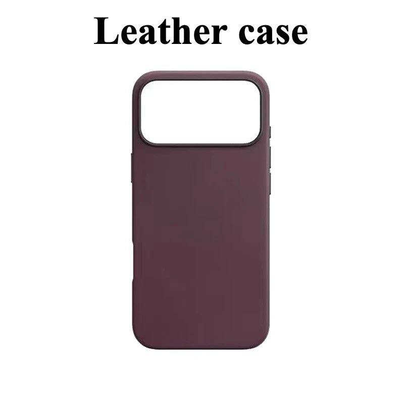 Official for Magsafe Leather Case for IPhone 17 Pro Max 17Pro with Animation Wireless Charging Protective Cover Anti-drop Case