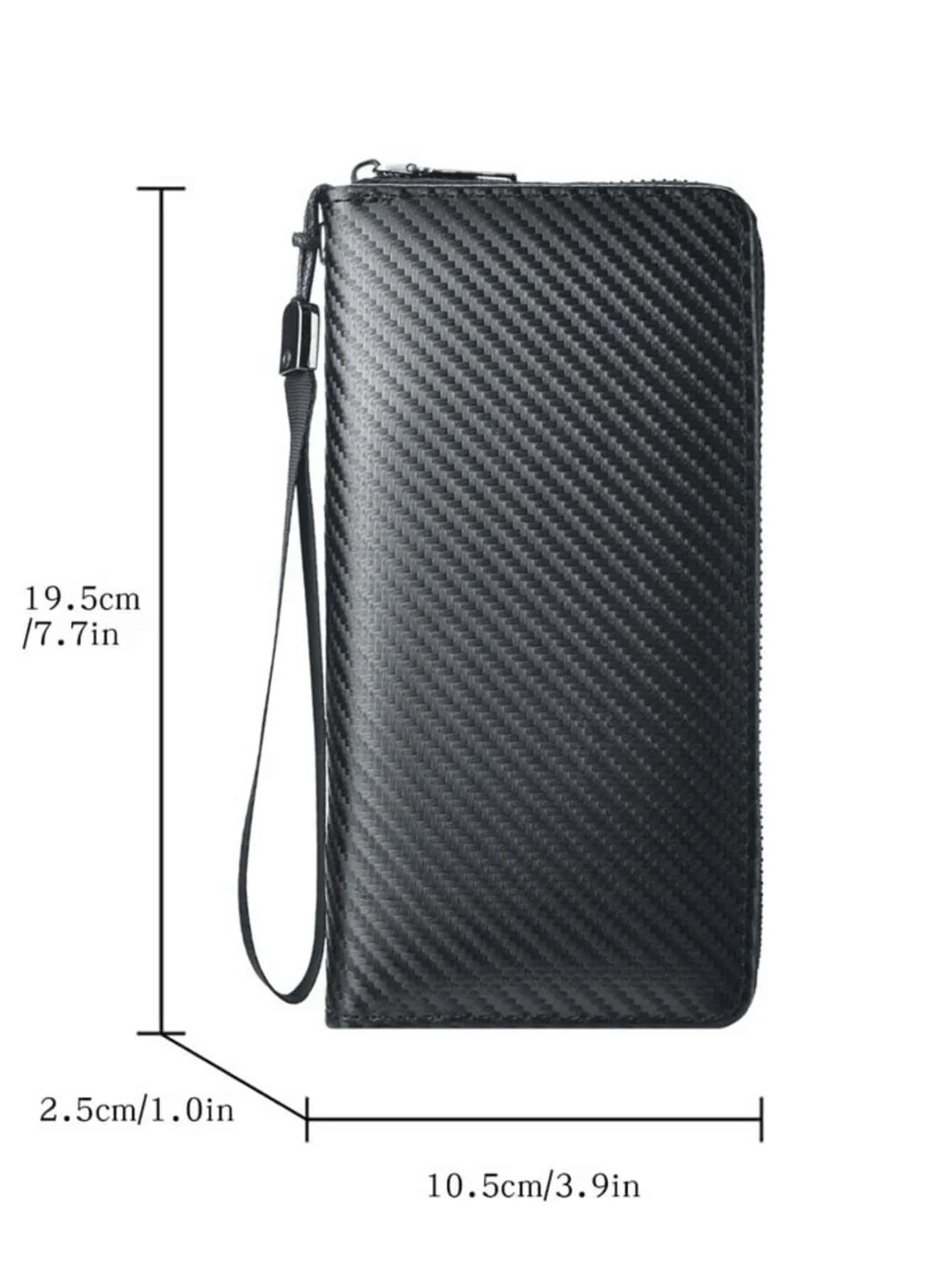 New Hot Casual Pu Zipper Long Wallet Business Large Capacity Multifunction Minimalist Long Wallet Rfid Blocking wallet for Men
