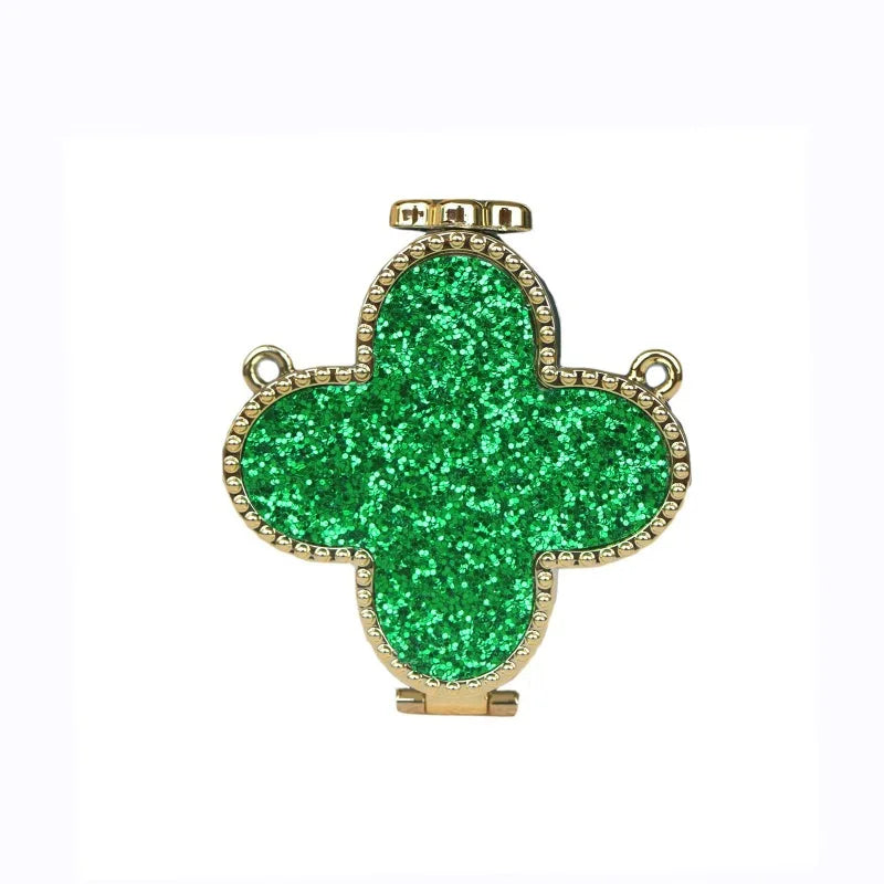 Mini Coin Purse Clover Luxury Fashion Shiny Rhinestone Evening Clutch Handbag for Women, New Sparkling Release