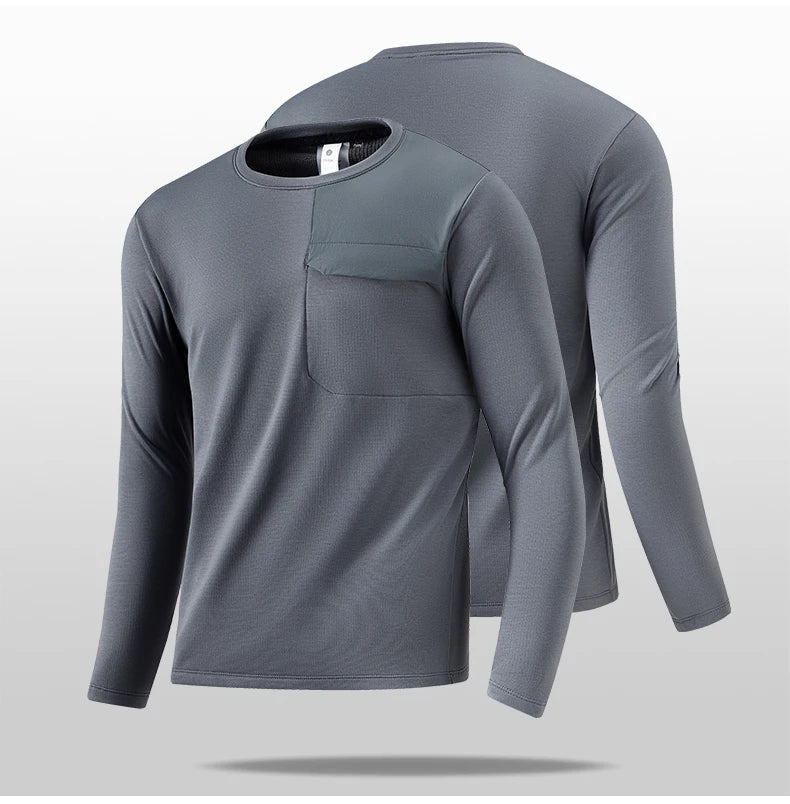 2025 Warm Long-Sleeved Fitness Jacket High-Quality Outdoor Sports Top with Stand-Up Collar for Autumn/Winter Running