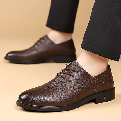 Men Formal Leather Shoes Black Pointed Toe Men Loafers Party Office Business Casual Shoes for Men Oxford Shoes Mens Dress Shoe