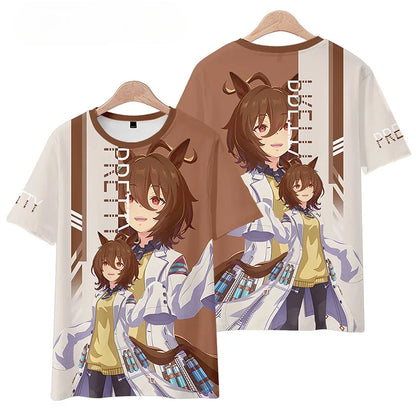 Umamusume Agnes Tachyon Japanese Game T-Shirts Anime Men Women Tee Shirt Short SleeveT Shirt Plus Size Tops
