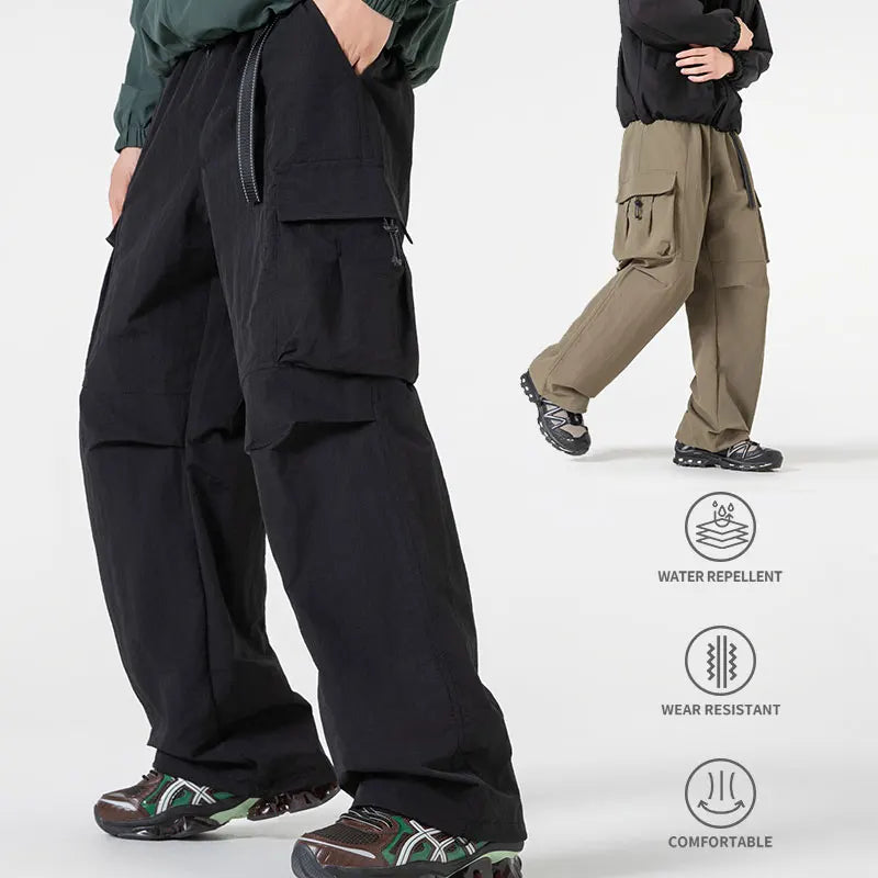 Outdoor Hiking Pants Male Waterproof Wear-Resistant Trekking Paratrooper Trousers Autumn Breathable Mountaineering Cargo Pants
