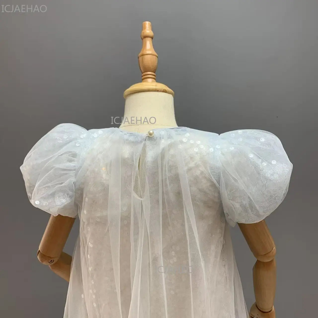 2026 New Summer Dress Girls Sequin Tulle Princess Party Gown Children Pageant Formal Attire Celebration Outfit Elegant Clothes