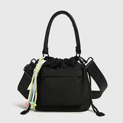 New fashionable and versatile women's crossbody bag, simple and casual shoulder bag, women's small backpack, nylon cloth bag