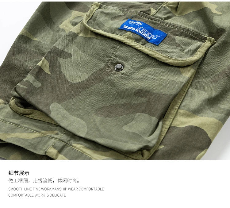 Sports Outdoor Casual Breathable Straight Leg 5 Inch Street Short Pants Men's New Summer Trend Brand Wide Loose Cargo Shorts