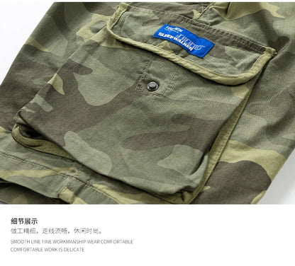 Sports Outdoor Casual Breathable Straight Leg 5 Inch Street Short Pants Men's New Summer Trend Brand Wide Loose Cargo Shorts