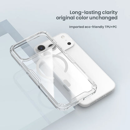 For iPhone 17 Pro Max 17 Air iPhone 16 Pro Max 16 Plus 17Pro Nature Pro Magnetic Transparent TPU Frame Cover Phone Case