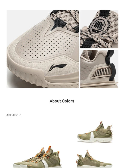 Men's BAD5 STORM 2024 WNTR Outdoor Basketball Shoes LIGHT FOAM PLUS Cushion TUFF OS Wearable LiNing Sneakers ABFU051
