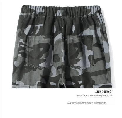 New Korean Fashion Style Casual Pants Men Cotton Cargo Trousers Male Plus Size Camouflage Streetwear Y2K Harem Jogger Camo Trend