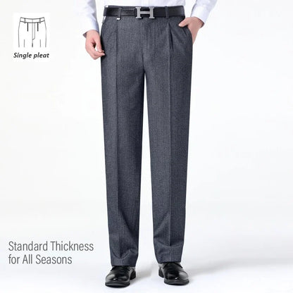 Top-Quality Men's Woolen Trousers - Traf Suit Pants,Business Formal,Trousers for Men, Man Pants, Naples Wool Dress Pants for Men