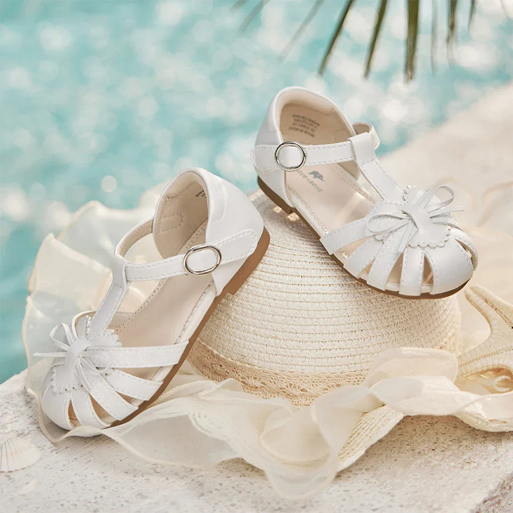 Girls Summer Sandals Children Fashion Shoes Soft Cool Breathable Princess Sweet Party Baby Casual Sandals DB2251120-A