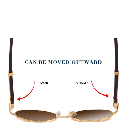 Oval Sunglasses Women 2024 Trendy Designer Wooden Sunglasses Men Luxury Fashion Glasses Vintage Lentes De Sol Mujer Zonnebril