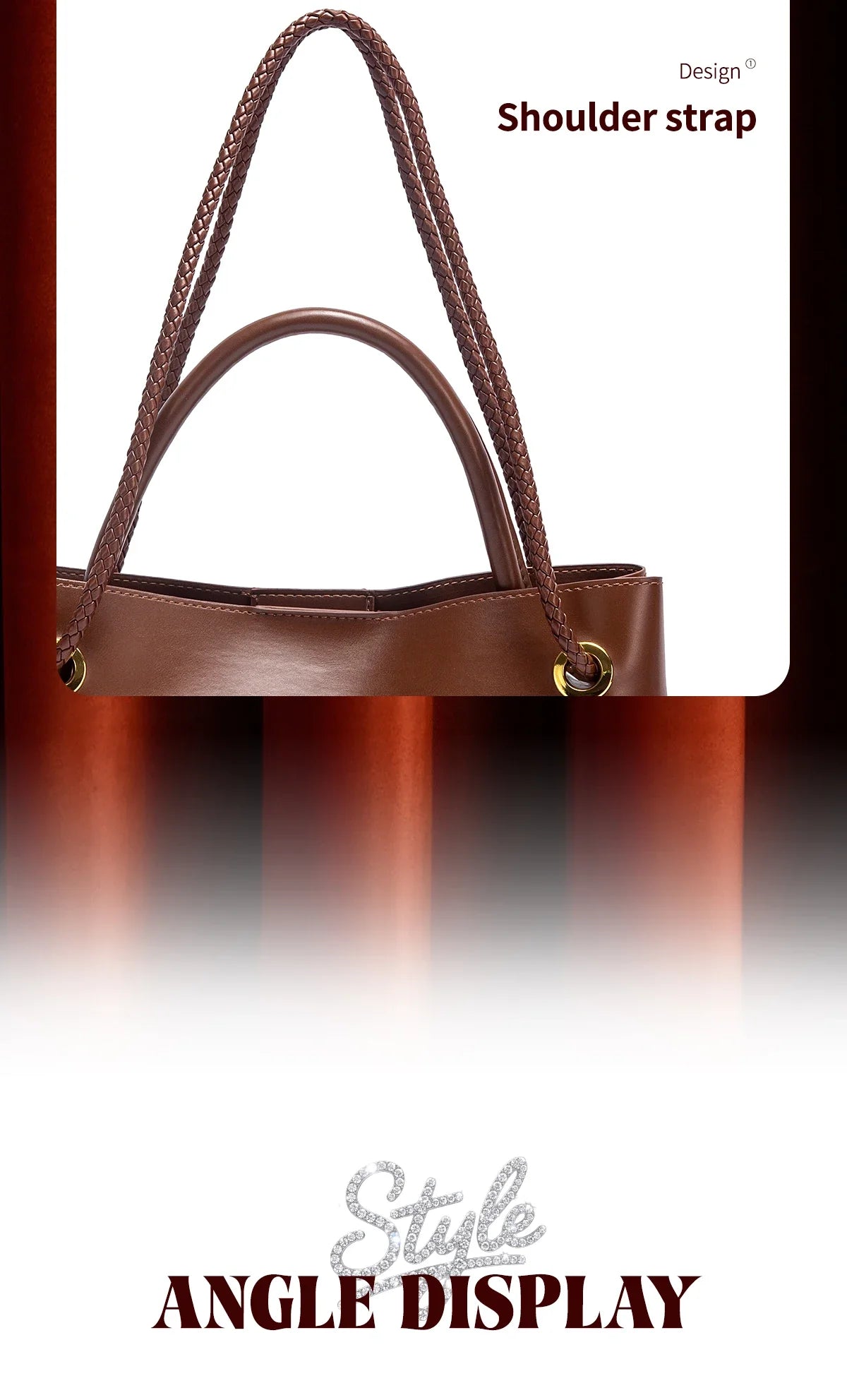 Minimalist Solid Color Stylish Classic Large Capacity Solid Color Women's Shoulder Bag Business Commuter Women's Tote Bag