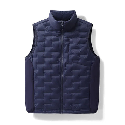 Winter Man White Duck Down Vest Men Waterproof Windproof Casual Sleeveless Vests Man Multi Pocket Warm Ultralight Waistcoat Coat