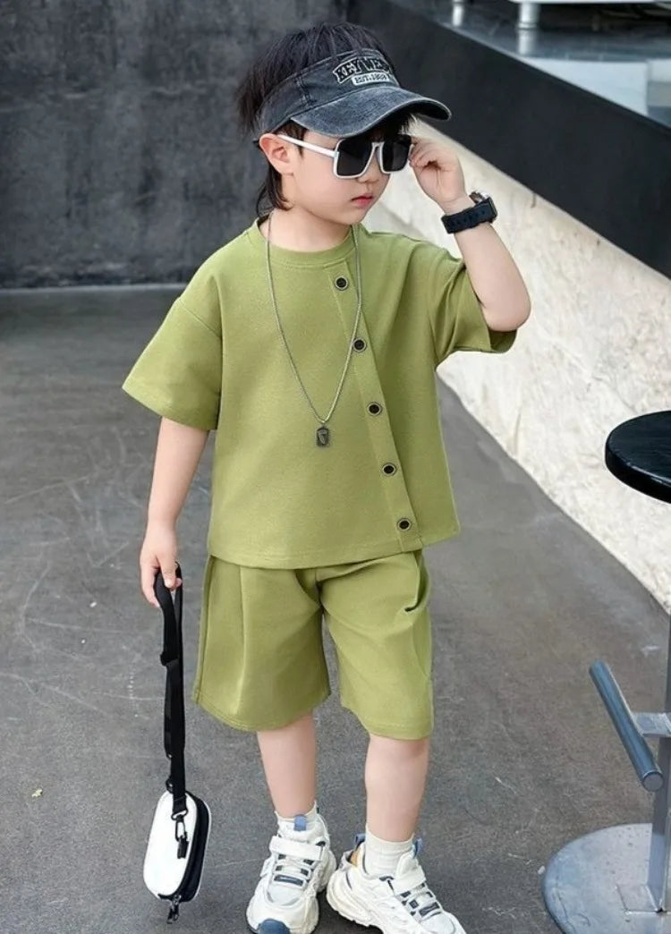 Summer Shirts Fashion Children 8 To 14 Years Casual Clothes 4 Clothing Toddler Boy Boys 7 Kids Set Boy's Suit Child Outfit Boys'