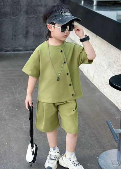 Summer Shirts Fashion Children 8 To 14 Years Casual Clothes 4 Clothing Toddler Boy Boys 7 Kids Set Boy's Suit Child Outfit Boys'
