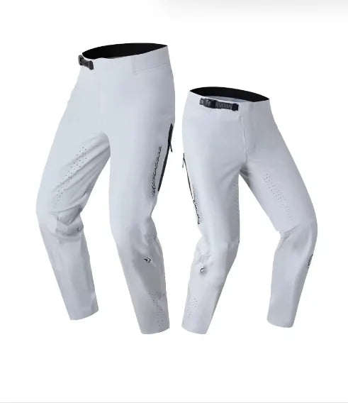 Reathable Ultra-Thin Comfortable Cycling Trousers Zipper Design with Pockets for Bike Motorcycle Sports Four Seasons Wearable