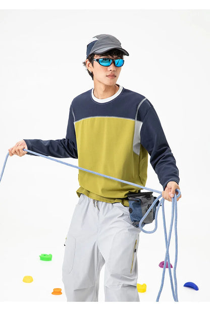 Outdoor UV-Protective Quick-Dry Anti-Bacterial Long-Sleeve Sports T-Shirt for Men - Couple Style Sun Protection Quick-drying