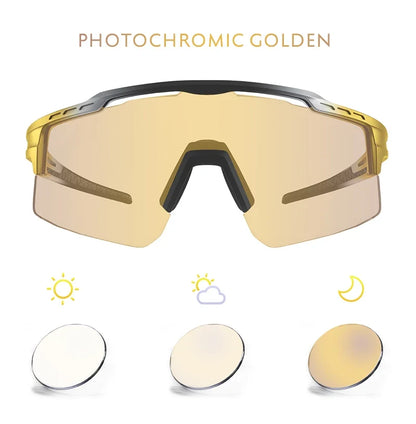 Photochromic Sunglasses UV400 Bike Bicycle Glasses Men's Blue Sports Woman Cycling Eyewear Outdoor MTB Glasses Bike Goggles