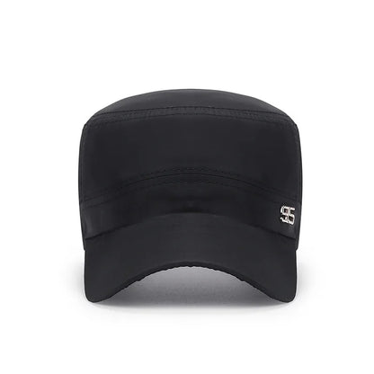 military cap flat top hat men's baseball hat spring summer men's outdoor sunshade mesh hat