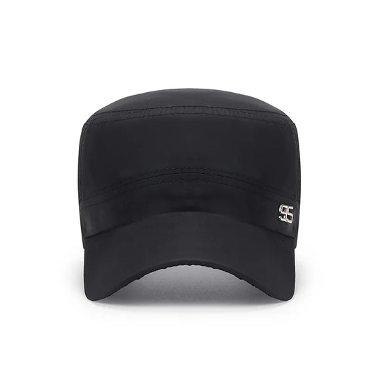 military cap flat top hat men's baseball hat spring summer men's outdoor sunshade mesh hat