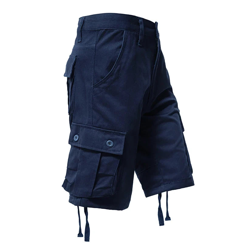 Men's Cotton Cargo Shorts Multi Pocket Tactical Half Pants Sports Casual Hiking Short Pants Fashion Y2K Male Clothes