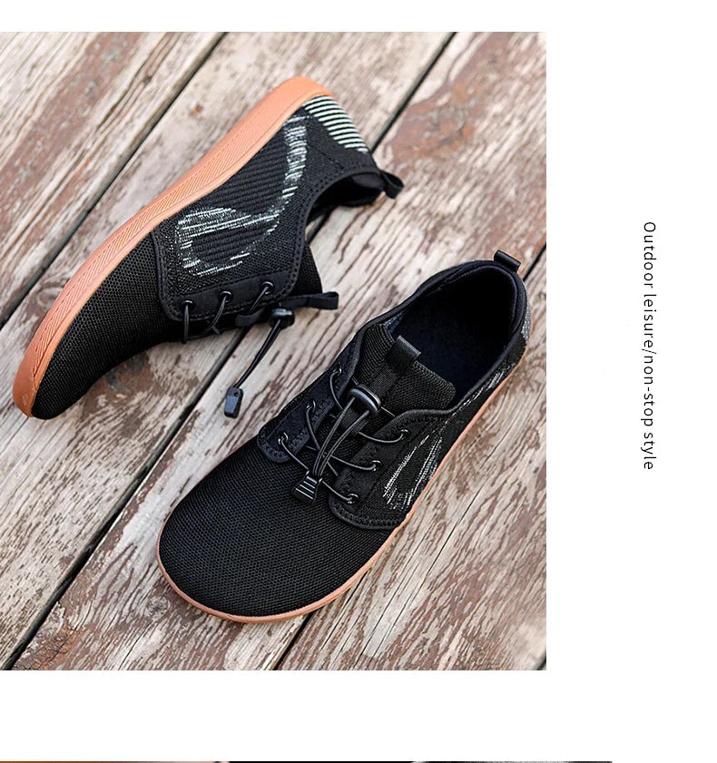 New Unisex Wider Shoes Breathable Mesh Men Barefoot Wide-toed Shoes Brand Flats Soft Zero Drop Sole Wider Toe Sneakes Large Size