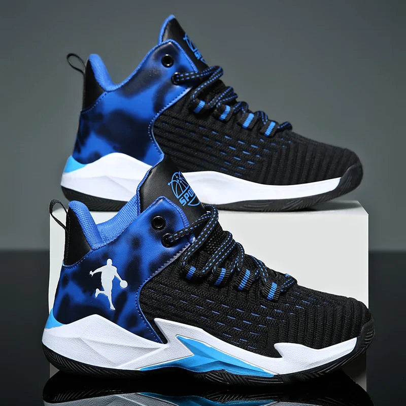High Quality Children Casual Shoes Mesh Sneakers Comfortable Boy's Sport Shoes Fashion Cushioning Non-slip Kids Basketball Shoes