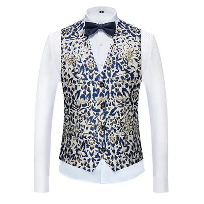 26 Colors Men's Suit Vest Single-breasted V-neck Vests Jacket Men Wedding Party Waistcoat Red Blue Green White Pink