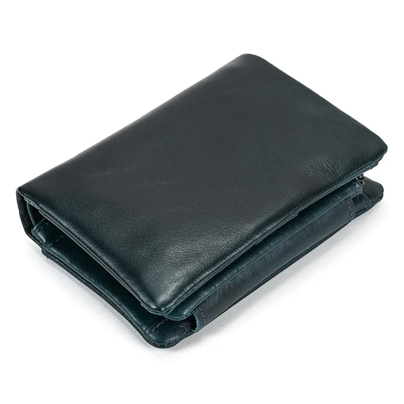 Portefeuille de luxe de marque de créateur pour homme, porte-cartes en cuir véritable souple, petit porte-monnaie pour pièces de monnaie et cartes de crédit, portefeuilles masculins à glisser dans les poches.