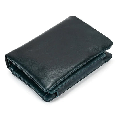 Portefeuille de luxe de marque de créateur pour homme, porte-cartes en cuir véritable souple, petit porte-monnaie pour pièces de monnaie et cartes de crédit, portefeuilles masculins à glisser dans les poches.