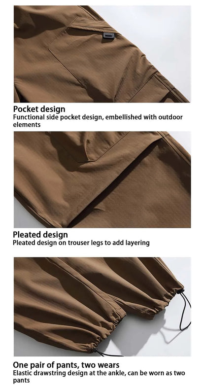 Men's Climbing Trousers Windproof Rainproof Cycling Pants  Hiking Trip Cargo Pants Outdoor Camping Running Sport Men Trouses