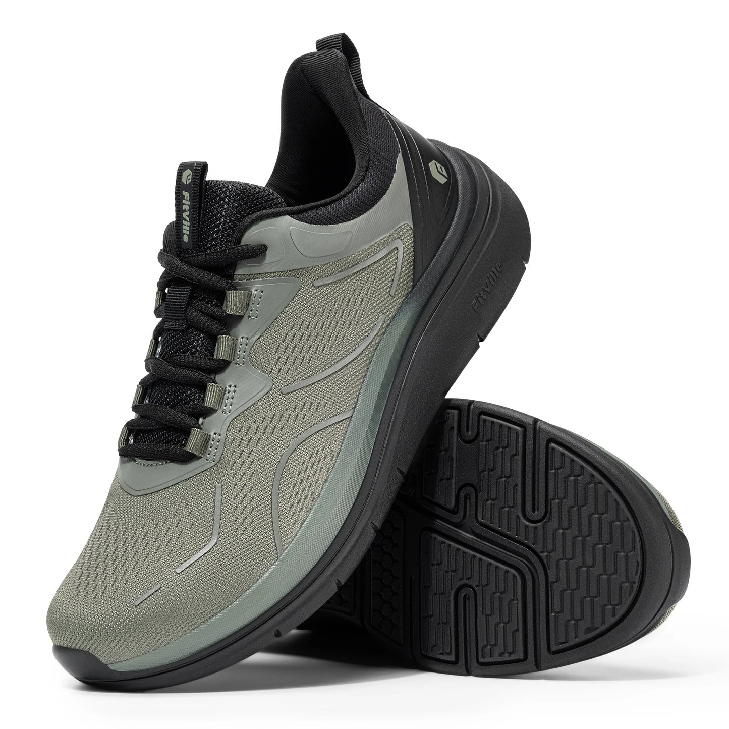 Men's Walking Shoes Thick Soled Slip On Shoe Height Increasing Breathable Sneakers Wide Comfortable Outside&Work Shoe