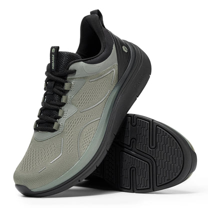 Men's Walking Shoes Thick Soled Slip On Shoe Height Increasing Breathable Sneakers Wide Comfortable Outside&Work Shoe