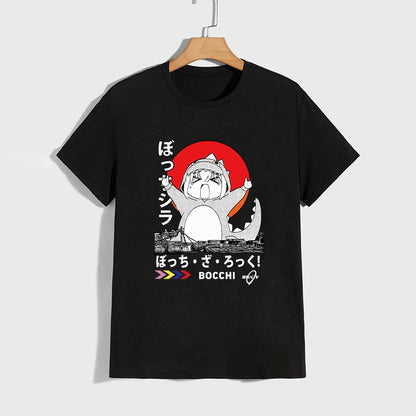 High Quality Pure Cotton T-shirt Kessoku Band Print Tshirt Men Women Daily Casual Comfort Tees Japan Anime Short Sleeve Top