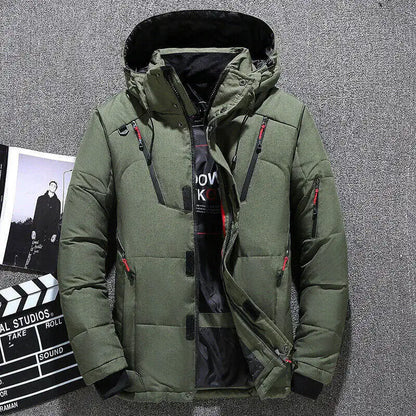 '-20 Degree Down Jacket Male Winter Parkas Men White Duck Down Jacket Hooded Outdoor Thick Warm Padded Snow Coat Oversize M-4XL