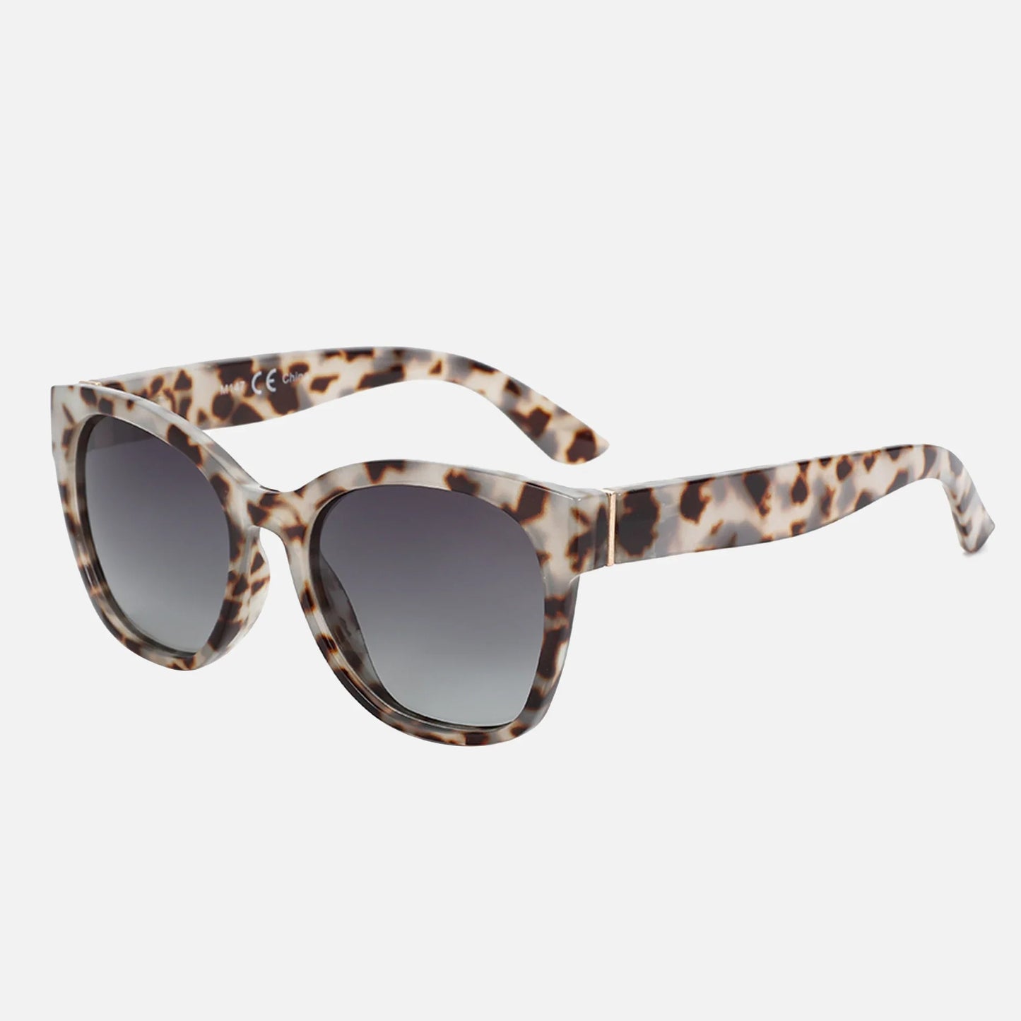 Fashion Original Thick Butterfly Frame Polarized Sunglasses for Women Chunky Uv400 Protection Shade Cat Eye Sun Glasses