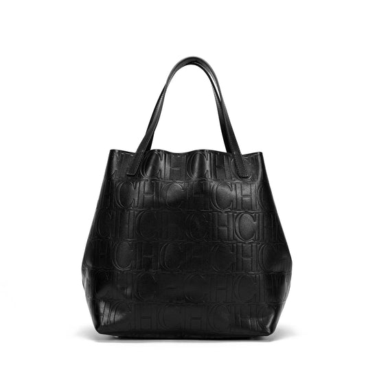 Women's Handbag Brand Classic Cow Leather Steel Stamped Large Capacity Tote Bag Business Commuter Shopping Bag