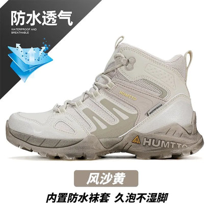 Hiking shoes Men's waterproof hunting Boots Tactical Desert Combat Ankle trekking Boots Male Women warm Leather Sneakers